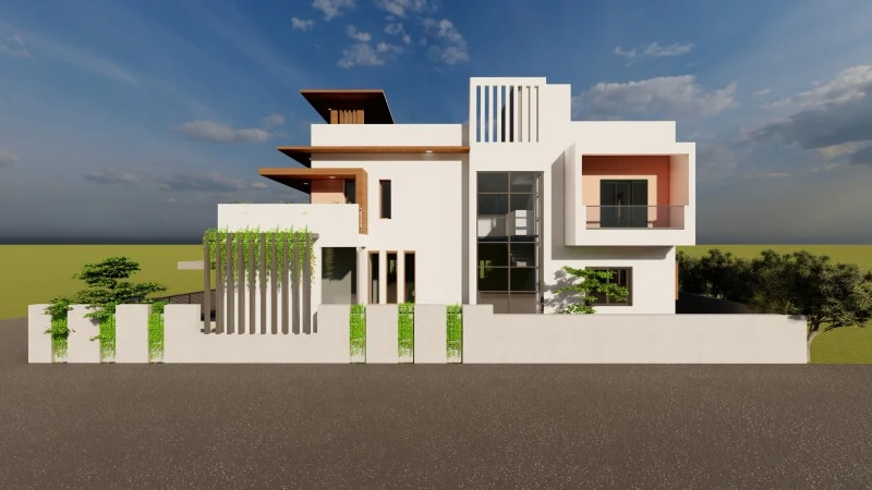Ongoing construction of Residence at Wardha