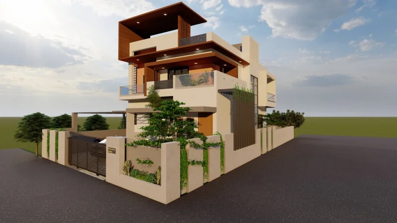 Ongoing construction of Residence at Wardha