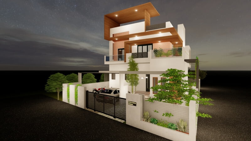 Ongoing construction of Residence at Wardha