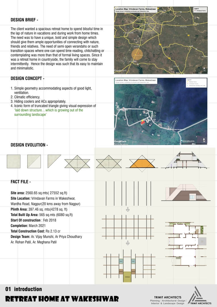 COMPETITION WON – RETREAT HOME WAKESHWAR – 2021