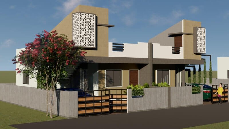 PROPOSED TWIN DUPLEX AT WARDHA