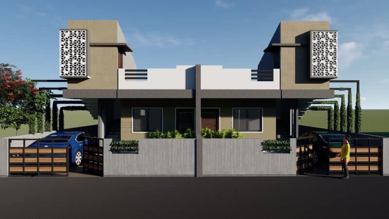 PROPOSED TWIN DUPLEX AT WARDHA
