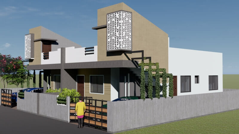 PROPOSED TWIN DUPLEX AT WARDHA